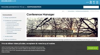 
                            2. Conference Manager - Medarbejdere - Aarhus Universitet