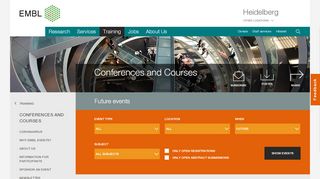 
                            8. Conferences and Courses - EMBL Heidelberg