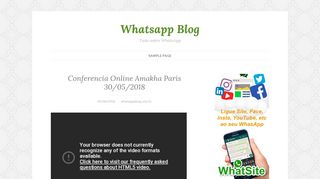 
                            10. Conferencia Online Amakha Paris 30/05/2018 - Whatsapp Blog