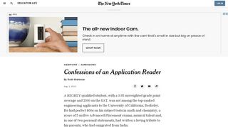 
                            7. Confessions of an Application Reader - The New York Times