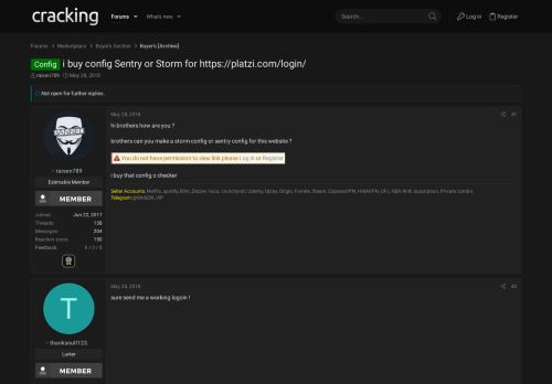 
                            10. Config - i buy config Sentry or Storm for https://platzi.com/login ...