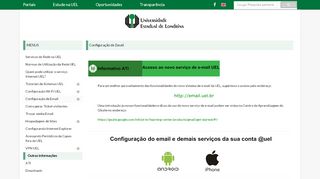 
                            3. Configura    o de Email - UEL