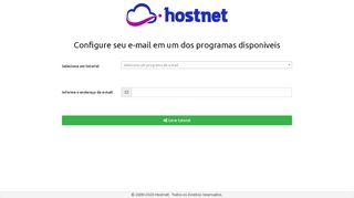 
                            11. Configuração de e-mail - Hostnet