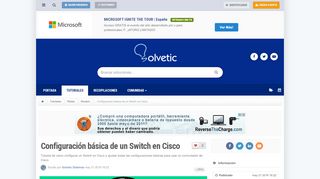 
                            13. Configuración básica de un Switch en Cisco - Solvetic