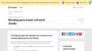 
                            11. Configuración de clientes de correo con el correo electrónico de cPanel