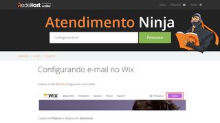 
                            9. Configurando e-mail no Wix – RedeHost