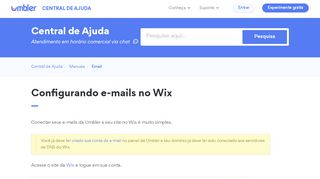 
                            12. Configurando e-mails no Wix – Central de Ajuda