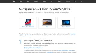 
                            6. Configurar iCloud en un PC con Windows - Soporte técnico de Apple