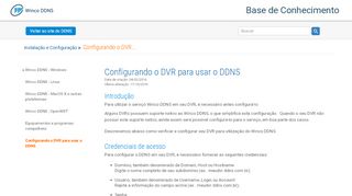 
                            8. Configurar o DVR para usar o DDNS - Base de Conhecimento Winco