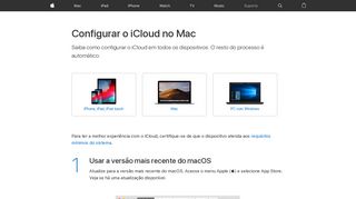 
                            4. Configurar o iCloud no Mac - Suporte da Apple