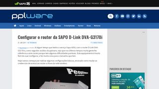 
                            11. Configurar o router da SAPO D-Link DVA-G3170i - Pplware