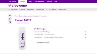 
                            13. Configurar | Primeiros passos | Modems Wi-Fi | Huawei E8372 | Vivo