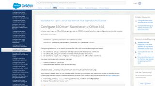 
                            6. Configurar SSO desde Salesforce en Office 365 - Salesforce Help