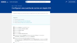 
                            7. Configurar una cuenta de e-mail en el iPhone - 1&1 IONOS Ayuda