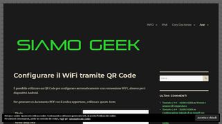 
                            6. Configurare il WiFi tramite QR Code – SIAMO GEEK