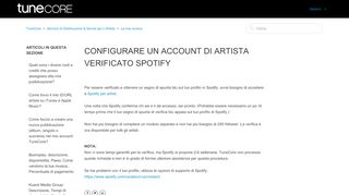 
                            10. Configurare un account di artista verificato Spotify – TuneCore