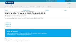 
                            3. Configuratie van je mailbox Android – ICTS - Diensten - KU Leuven
