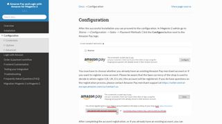 
                            7. Configuration — Amazon Pay and Login with Amazon for Magento 2 ...