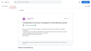 
                            9. Configuration du serveur messagerie numericable pour gmail ...