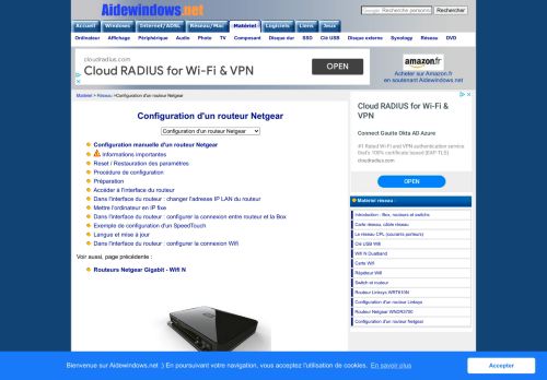 
                            7. Configuration d'un routeur Netgear - Matériel réseau - Aidewindows.net
