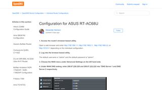 
                            11. Configuration for ASUS RT-AC68U – OpenDNS