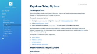 
                            3. Configuration - KeystoneJS
