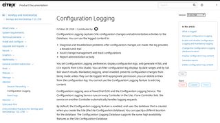 
                            8. Configuration Logging - Citrix Product Documentation