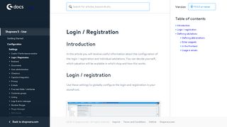 
                            3. Configuration of the login / registration in Shopware
