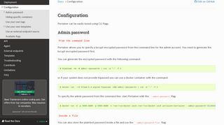 
                            5. Configuration — Portainer 1.20.0 documentation