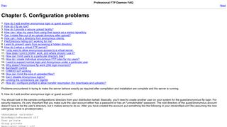 
                            3. Configuration problems - ProFTPD