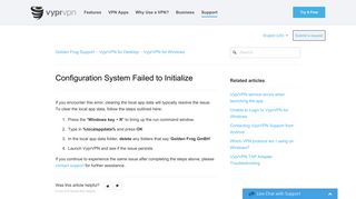 
                            11. Configuration System Failed to Initialize – Golden Frog Support