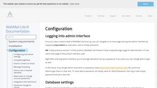 
                            7. Configuration - WebMail Lite 8 documentation - AfterLogic