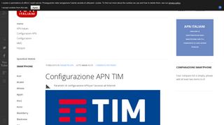 
                            6. Configurazione APN TIM - APN Italiani