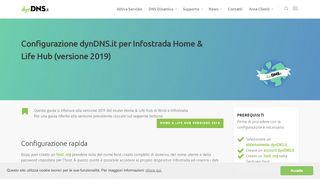 
                            7. Configurazione dynDNS.it per Infostrada Home Life Hub - DNS dinamico
