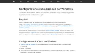 
                            3. Configurazione e uso di iCloud per Windows - Supporto Apple