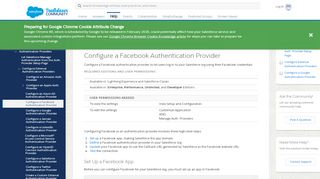 
                            2. Configure a Facebook Authentication Provider - Salesforce Help