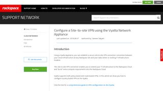 
                            13. Configure a Site-to-site VPN using the Vyatta Network Appliance