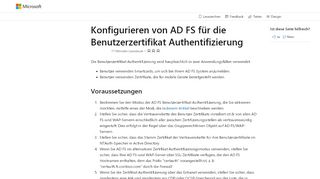 
                            6. Configure AD FS for user certificate authentication - Microsoft Docs