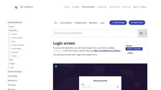 
                            7. Configure and customize the Login screen - Our Umbraco