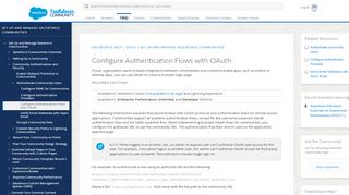 
                            11. Configure Authentication Flows with OAuth - Salesforce Help