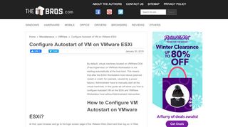 
                            13. Configure Autostart of VM on VMware ESXi – TheITBros