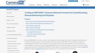 
                            10. Configure DBPOWER / Sinocam network cameras to upload image ...