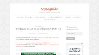 
                            11. Configure DDNS on your Synology DSM 6.0 – Synoguide