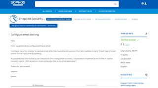 
                            6. Configure email alerting - Sophos Endpoint Software - Endpoint ...