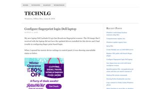 
                            11. Configure fingerprint login Dell laptop - technlg