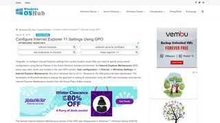 
                            12. Configure Internet Explorer 11 Settings Using GPO | Windows OS Hub