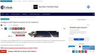 
                            5. Configure LDAP Client on Ubuntu 16.04 / Debian 8 - ITzGeek