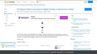 
                            6. Configure meteor accounts to register & sign in with phone number ...