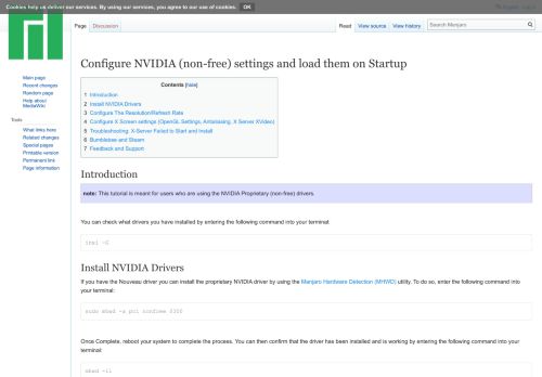 
                            9. Configure NVIDIA (non-free) settings and load them on Startup ...