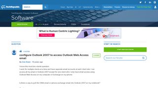 
                            4. configure Outlook 2007 to access Outlook Web Access email ...